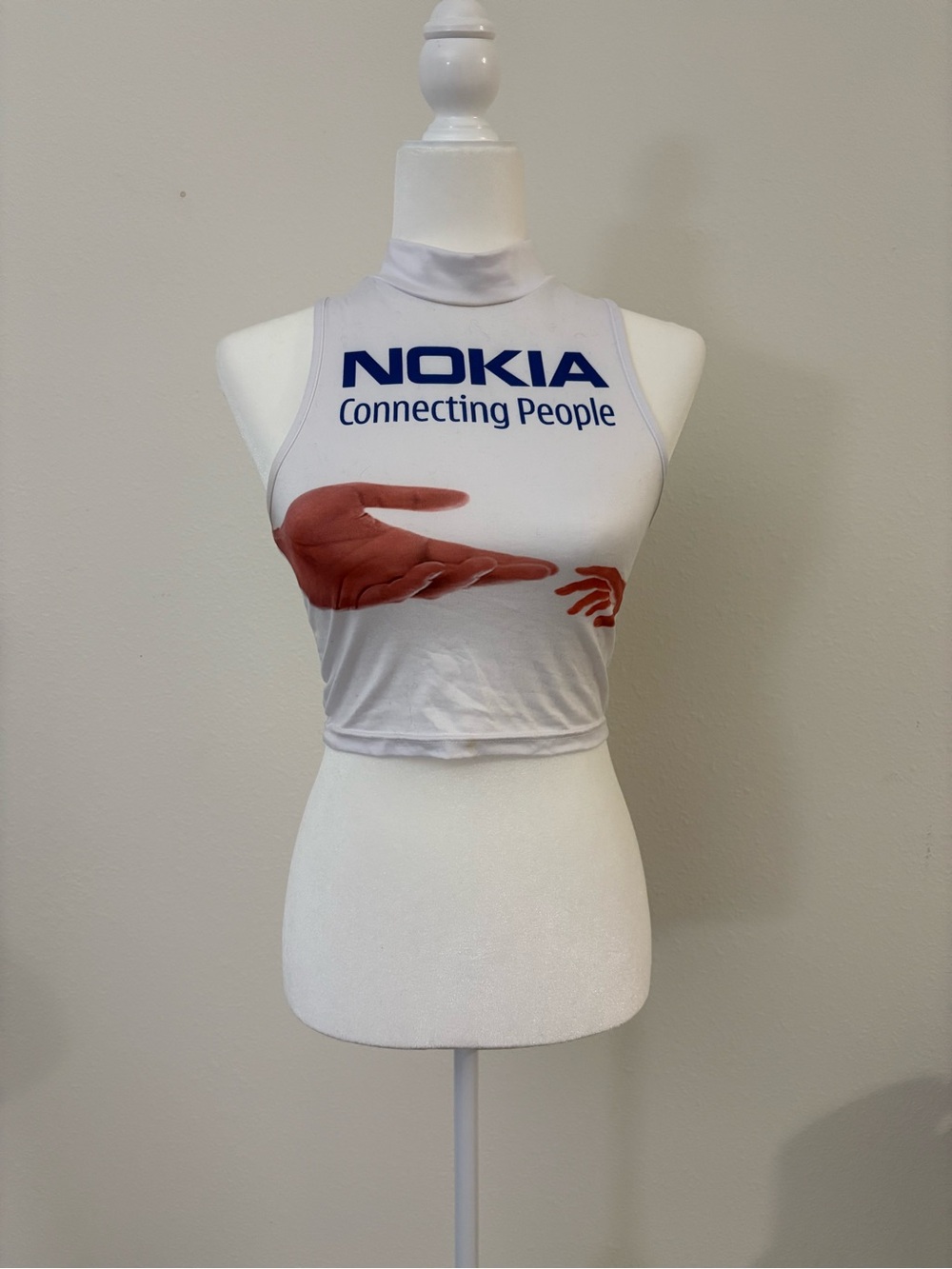 Y2K Nokia “Connecting People” Halter Crop Top